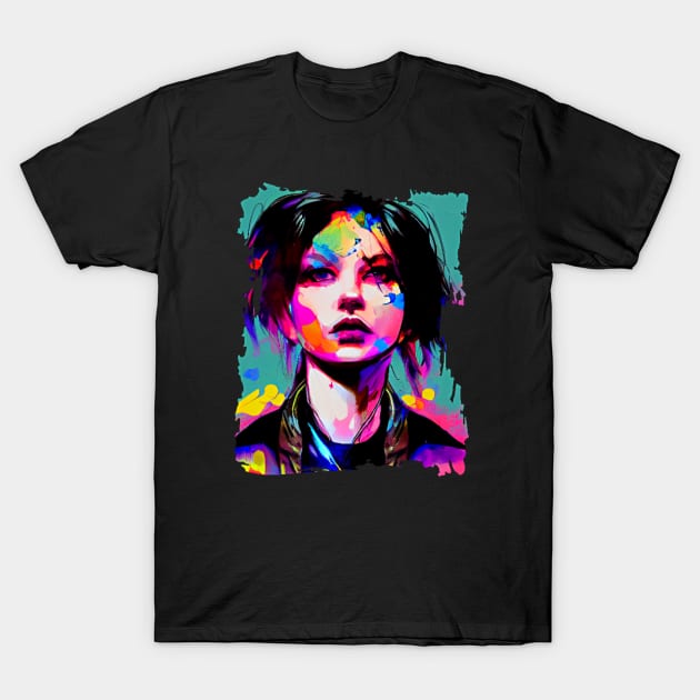 Punk Rock Glitch Girl T-Shirt by Edongski303 Teepublic Merch